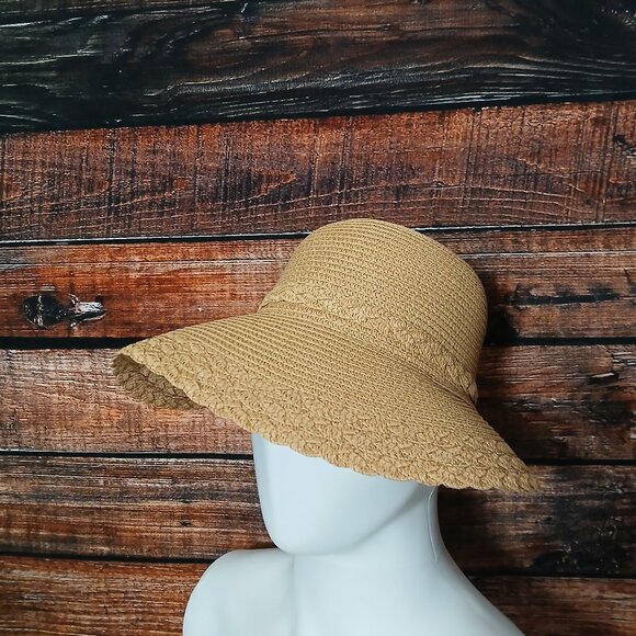 Nicole Marciano Straw Sun Hat One Size Beach Garden
